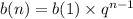 b(n) = b(1) \times{q}^{n - 1}