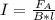 I=\frac{F_A}{B*l}