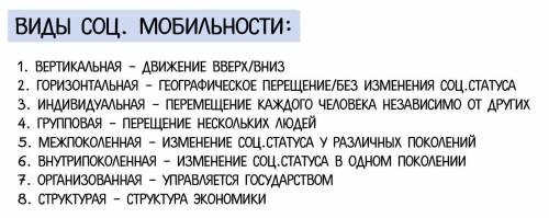 Чем различаются виды социальной мобильности?