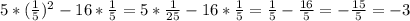 5*(\frac{1}{5})^2-16*\frac{1}{5}=5*\frac{1}{25}-16*\frac{1}{5}=\frac{1}{5}-\frac{16}{5}=-\frac{15}{5}=-3