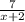 \frac{7}{x+2}