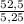 \frac{52,5}{5,25}