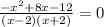 \frac{-x^2+8x-12}{(x-2)(x+2)}=0