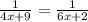 \frac{1}{4x+9}=\frac{1}{6x+2}