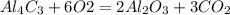 Al_{4}C_{3}+ 6O2= 2Al_{2}O_{3}+ 3CO_{2}