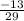 \frac{-13}{29}