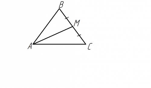 Найти длину медианы am ,если вершины треугольника abc : а (3; -3) , в(-1; 1),с(1; 6)