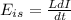 E_{is}=\frac{LdI}{dt}