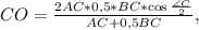 CO=\frac{2AC*0,5*BC*\cos\frac{\angle C}{2}}{AC+0,5BC},