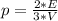 p=\frac{2*E}{3*V}