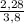 \frac{2,28}{3,8}