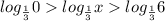 log_{\frac{1}{3}} 0log_{\frac{1}{3}} xlog_{\frac{1}{3}} 6