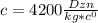 c=4200 \frac{Dzn}{kg*c ^{0} }