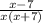 \frac{x-7}{x(x+7)}