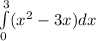 \int\limits^3_0(x^2-3x)dx