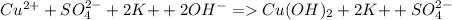 Cu^{2+} + SO_{4}^{2-} + 2K{+} + 2OH^{-} = Cu(OH)_{2} + 2K{+} + SO_{4}^{2-}