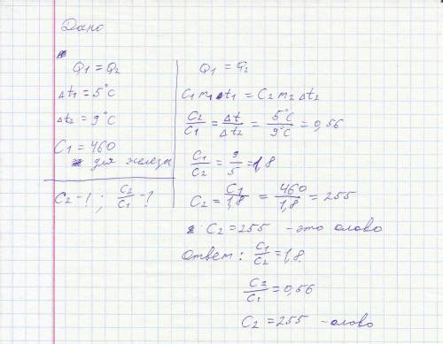 Дву кубикам одинаковой массы, изготовленным из разных матриалов, сообщили одинаковые кол-ва теплоты.