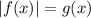 |f(x)|=g(x)