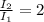 \frac{I_{2}}{I_{1}} =2