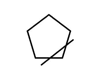 Как разделить отрезком пятиугольник на треугольник и шестиугольник