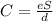 C= \frac{eS}{d}