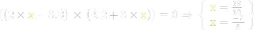 Является ли корнем уравнения (2х-3.8)(4.2+3х)=0 число: а) 1.9; б) 2; в) -1.4 г) -3;