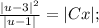 \frac{|u-3|^2}{|u-1|}=|Cx|;