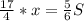 \frac{17}{4}*x=\frac{5}{6}S