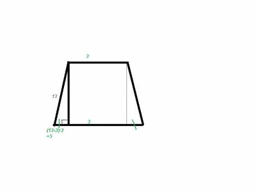 Диагональ равнобедренного трапеции делит тупой угол попалам .меньше основание трапеции равна 3см. пе