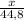 \frac{x}{44,8}