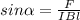 sin \alpha = \frac{F}{IBl}