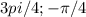 \-3pi /4;- \pi /4