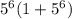 5^{6}(1+5^{6})