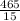 \frac{465}{15}