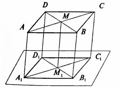 Ромб abcd не пересекает плоcкость.через веришины ромба проведены параллельные прямые, пересекающие д