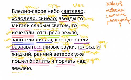 Бледно-серое небо светлело, холодело, синело; звезды то мигали слабым светом, то исчезали; отсырела