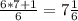 \frac{6*7+1}{6} = 7 \frac{1}{6}