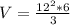 V=\frac{12^{2} *6}{3}