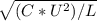 \sqrt{(C*U^2)/L}