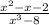 \frac{ x^{2} -x-2}{ x^{3} -8}