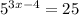 5^{3x-4}=25