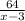 \frac{64}{x - 3}