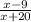 \frac{x-9}{x+20}