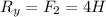 R_{y} = F_{2} = 4 H