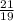 \frac{21}{19}