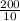 \frac{200}{10}