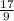 \frac{17}{9}