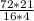 \frac{72*21}{16*4}