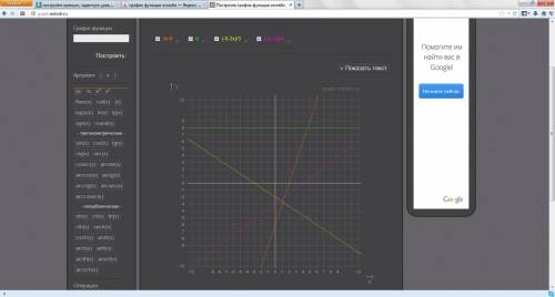 Постройте прямую, заданную уравнением: а) 3x-y=6 б) 2+y=10 в) 2x+3y=-6 г) 3x-4y=12