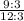 \frac{9 : 3}{12 : 3}